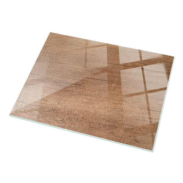 Plateau verre pour table rectangulaire Le charme du bois naturel