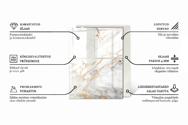 Plateau verre pour table rectangulaire Le charme du bois naturel
