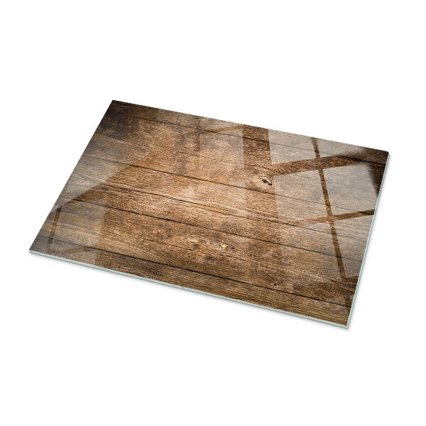 Plateau verre pour table rectangulaire Structure en bois écologique