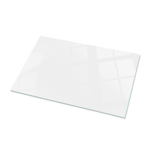Plateau verre pour table rectangulaire Blanc pur