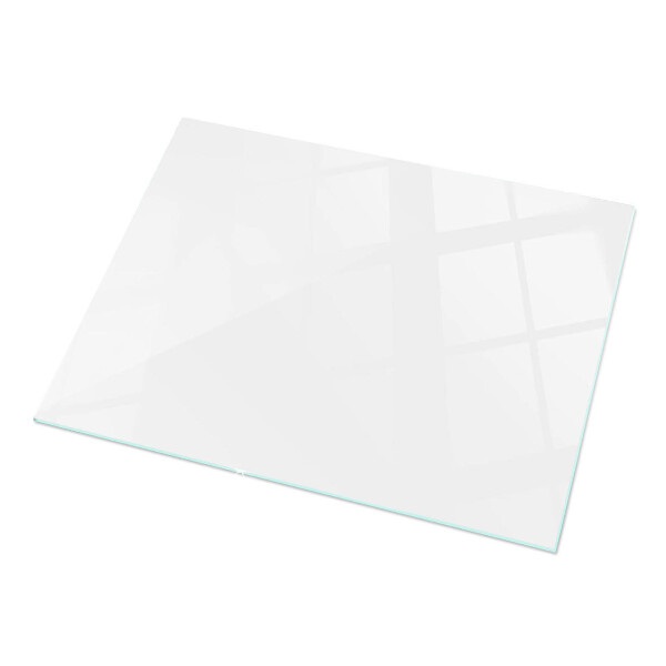 Plateau verre pour table rectangulaire Blanc pur