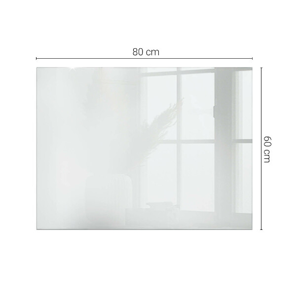 Plateau verre pour table rectangulaire Blanc pur