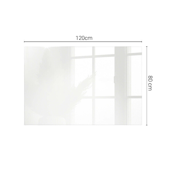 Plateau verre pour table rectangulaire Blanc pur