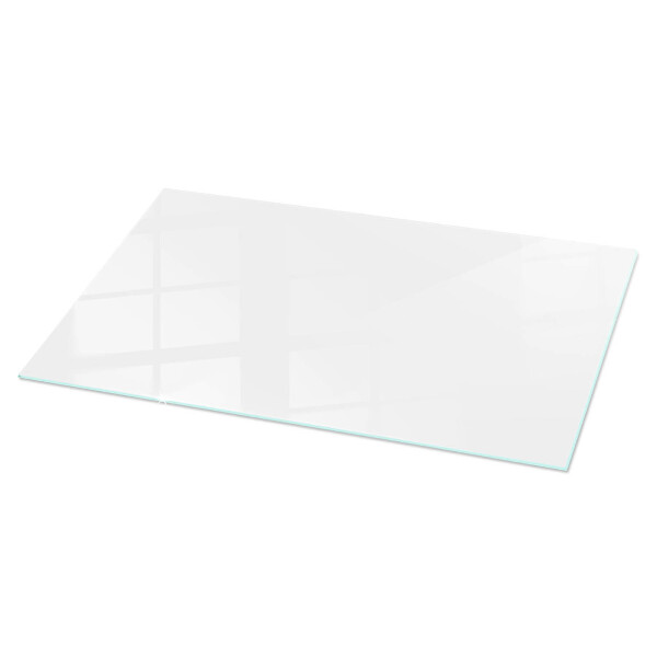 Plateau verre pour table rectangulaire Blanc pur