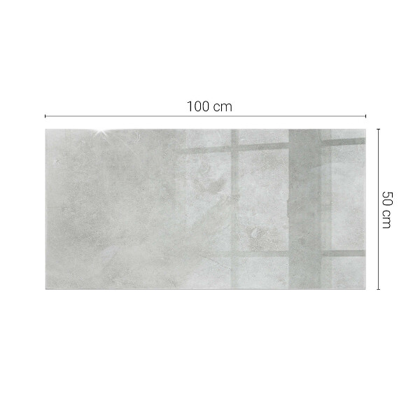 Plateau verre pour table rectangulaire Rayures sur la surface du béton