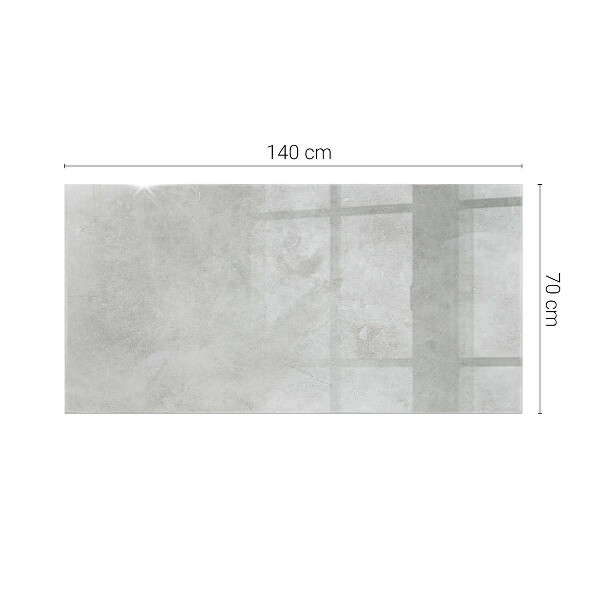 Plateau verre pour table rectangulaire Rayures sur la surface du béton