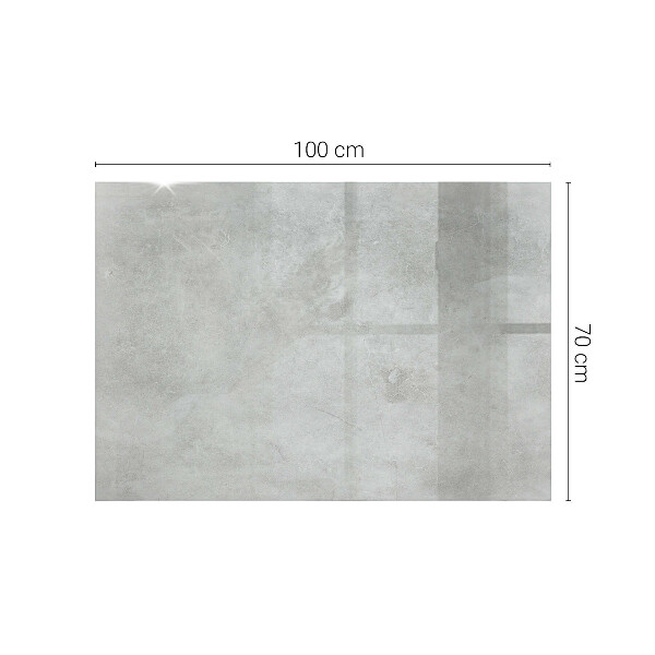 Plateau verre pour table rectangulaire Rayures sur la surface du béton