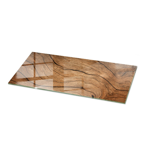 Plateau verre pour table rectangulaire Motif forêt élégant