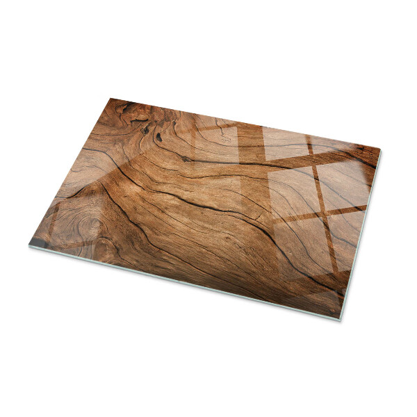 Plateau verre pour table rectangulaire Motif forêt élégant