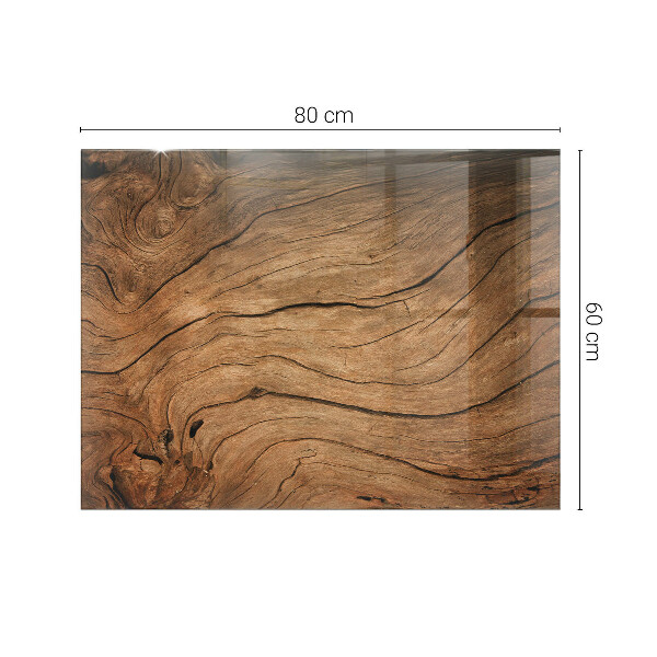 Plateau verre pour table rectangulaire Motif forêt élégant