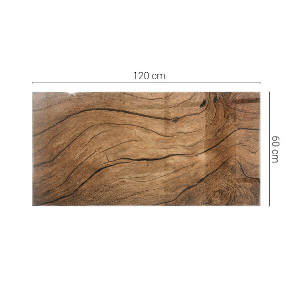 Plateau verre pour table rectangulaire Motif forêt élégant