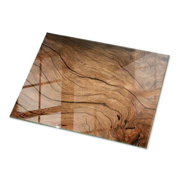 Plateau verre pour table rectangulaire Motif forêt élégant