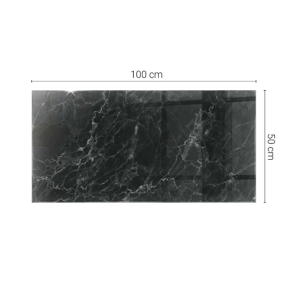 Plateau verre pour table rectangulaire Marbre aux veines délicates