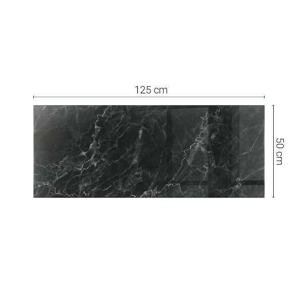 Plateau verre pour table rectangulaire Marbre aux veines délicates