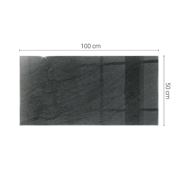 Plateau verre pour table rectangulaire Motif de texture de pierre