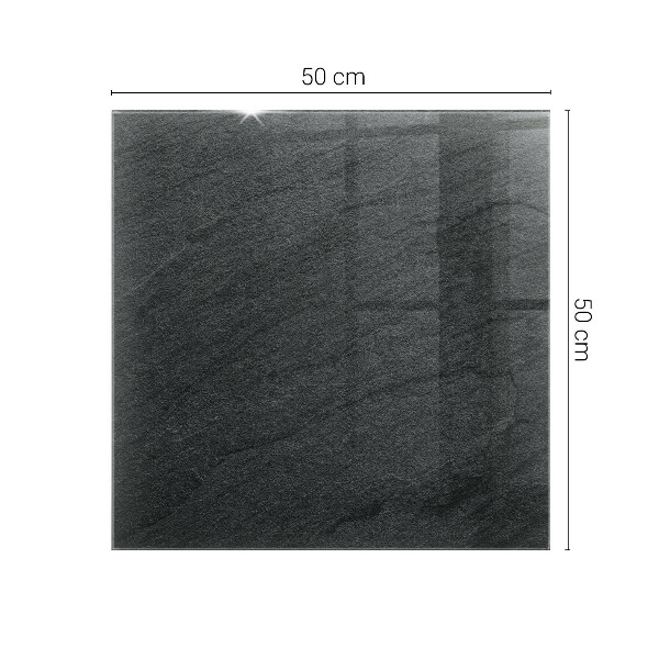 Plateau verre pour table rectangulaire Motif de texture de pierre