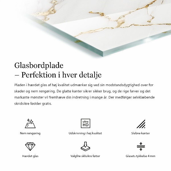 Plateau verre pour table rectangulaire Le bois en harmonie avec la résine