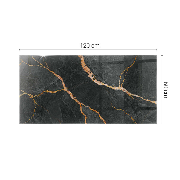Plateau verre pour table rectangulaire Les veines du marbre dans le design