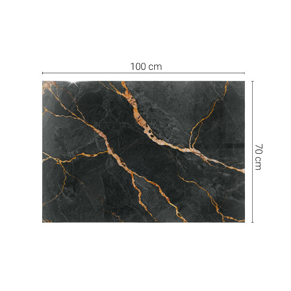 Plateau verre pour table rectangulaire Les veines du marbre dans le design