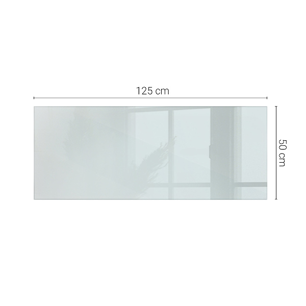 Plateau en verre rectangulaire transparent