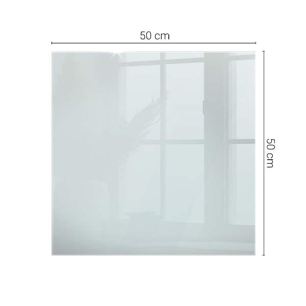 Plateau en verre rectangulaire transparent