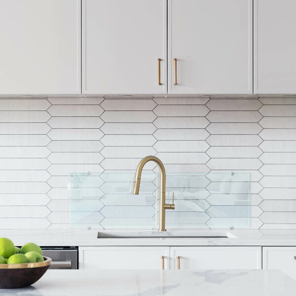 Transparent crédence en verre 100x30 cm