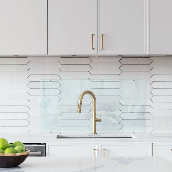 Verre pour crédence transparent 100x50 cm