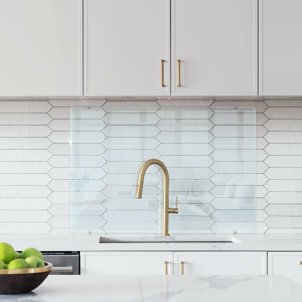 Transparent verre pour crédence 100x70 cm