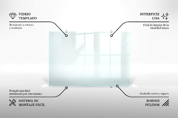 Panneau crédence cuisine transparent 120x60 cm
