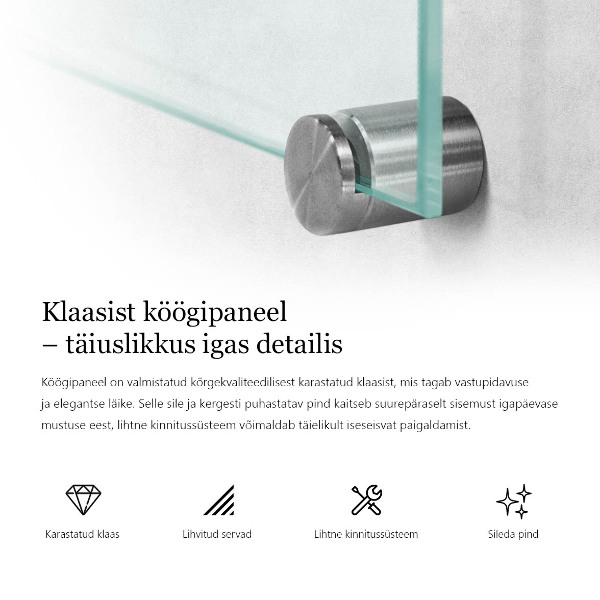 Crédence de cuisine transparent 140x70 cm