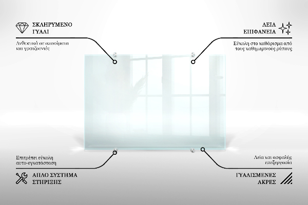 Crédence de cuisine transparent 140x70 cm