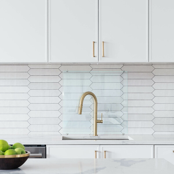 Transparent crédence cuisine en verre 60x60 cm