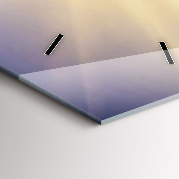 Horloge rectangulaire verticale Paysage de montagne