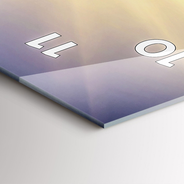 Horloge rectangulaire verticale Paysage de montagne