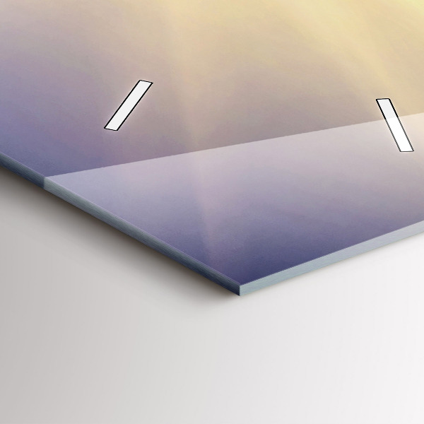 Horloge rectangulaire verticale Paysage de montagne