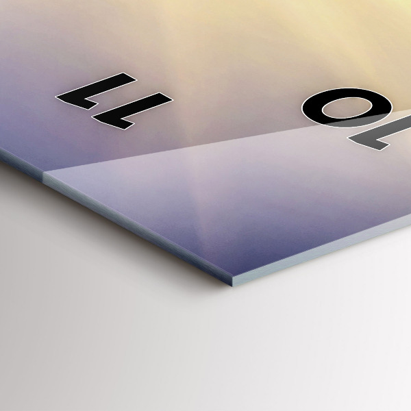 Horloge rectangulaire verticale Paysage de montagne