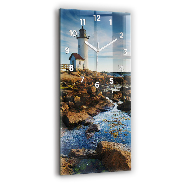 Horloge rectangulaire verticale 'Phare d''Annisquam'