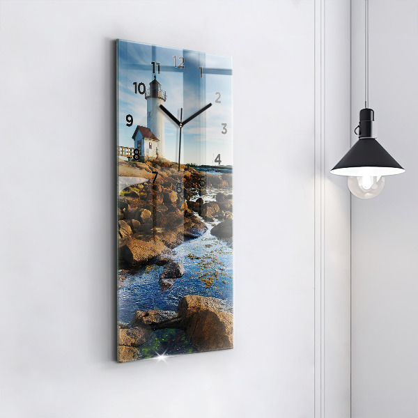 Horloge rectangulaire verticale 'Phare d''Annisquam'