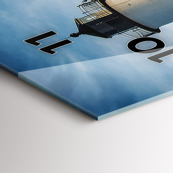 Horloge rectangulaire verticale 'Phare d''Annisquam'