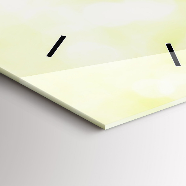 Horloge rectangulaire verticale herbe verte