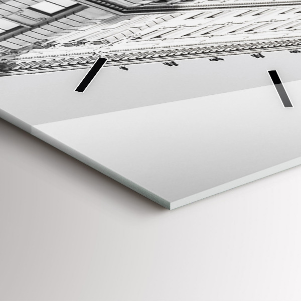 Horloge rectangulaire verticale Manhattan et les taxis