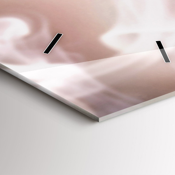 Horloge rectangulaire verticale Une tasse de café