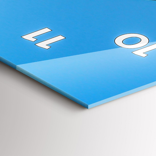 Horloge rectangulaire verticale Vue sur la montagne