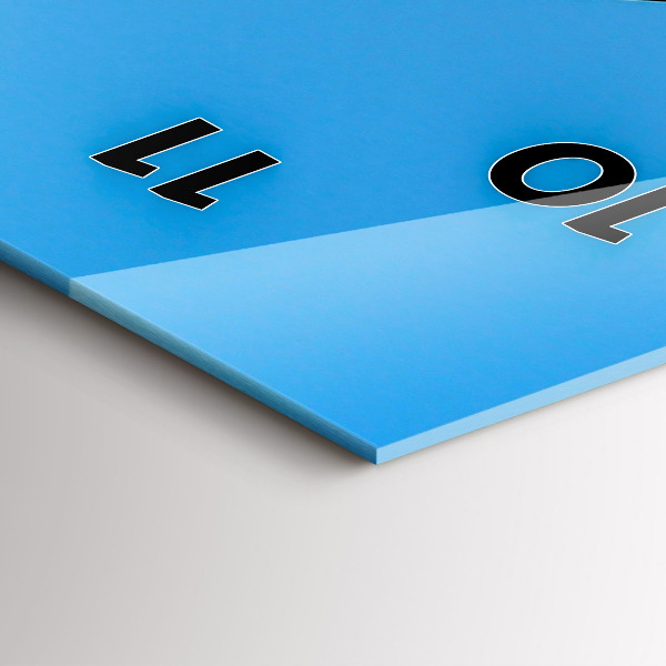 Horloge rectangulaire verticale Vue sur la montagne