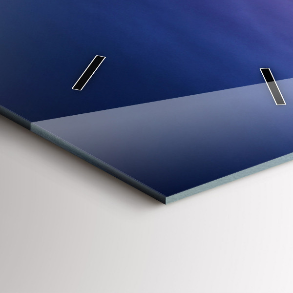 Horloge rectangulaire verticale New York et le coucher du soleil