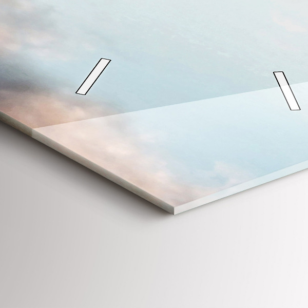 Horloge rectangulaire verticale Panorama avec la Tour Eiffel