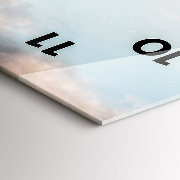 Horloge rectangulaire verticale Panorama avec la Tour Eiffel