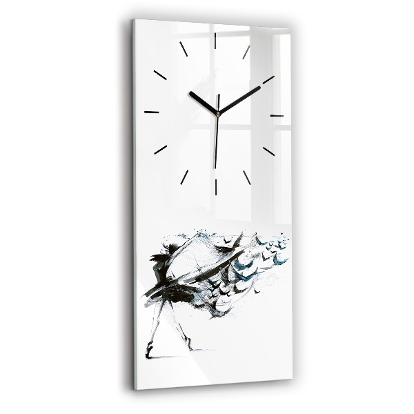 Horloge rectangulaire verticale Femme dansant le ballet