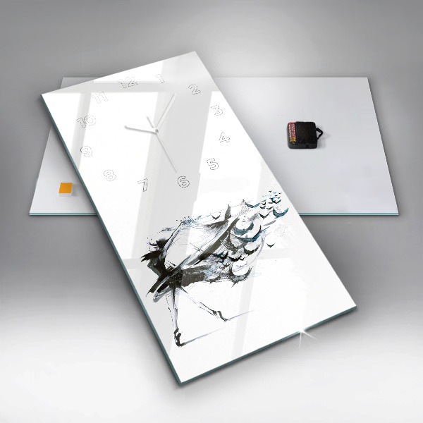 Horloge rectangulaire verticale Femme dansant le ballet