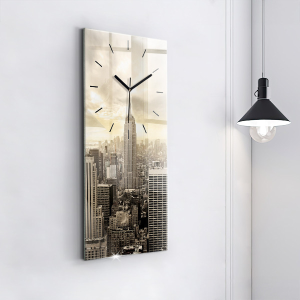 Horloge rectangulaire verticale Tours de New York